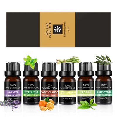 Bohomi Home Spa 100% Pure - natūralūs eterinių aliejų rinkinys, 6 x 10 ml