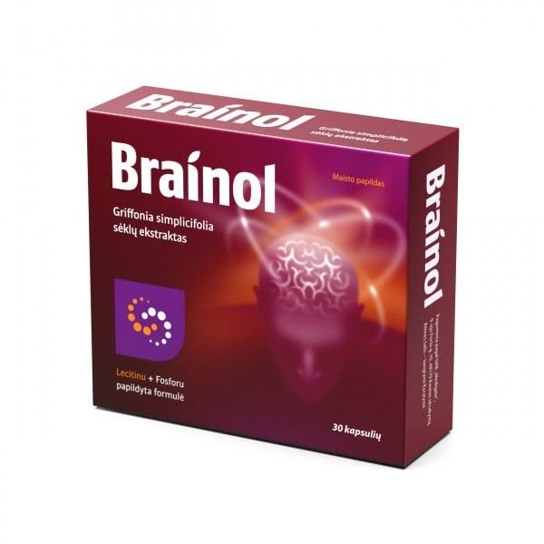 BRAINOL maisto papildas, 30 kaps.