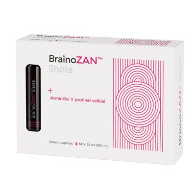 BrainoZAN SHOTS, 14 buteliukų