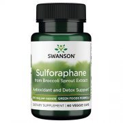 Brokolių ekstraktas (Sulforafanas) SWANSON, 400 mg, 60 kapsulių