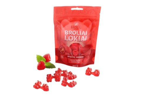 BROLIŲ MEDUS AVIEČIŲ SKONIO GUMINUKAI, 100 g