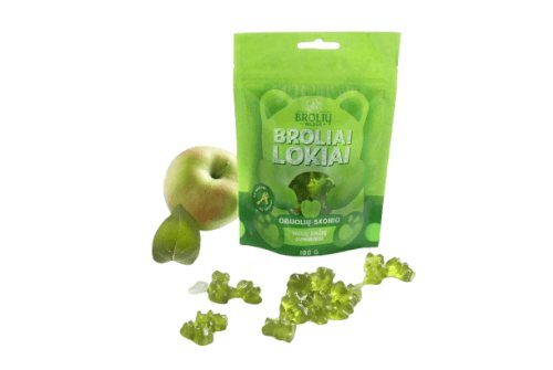 BROLIŲ MEDUS OBUOLIŲ SKONIO GUMINUKAI, 100 g
