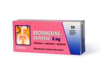 BROMHEXINE 8 mg tabletės N50