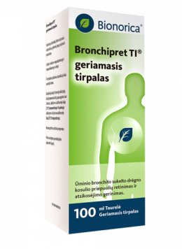 BRONCHIPRET TI 150 mg/15 mg/g geriamasis tirpalas, 100 ml