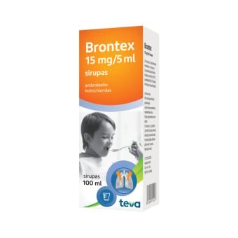Brontex, 15mg/, 100 ml ir matavimo taurelė, Sirupas, N1, 5 ml