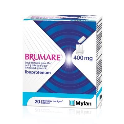Brumare 400 mg šnypščiosios granulės N20