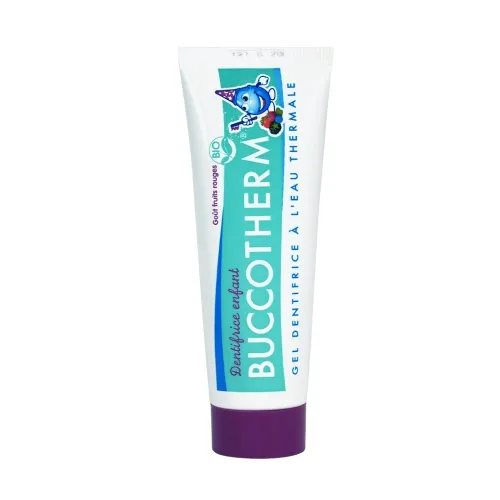 BUCCOTHERM dantų pasta-gelis vaikams nuo . RED BERRY, 50ml, 3 m