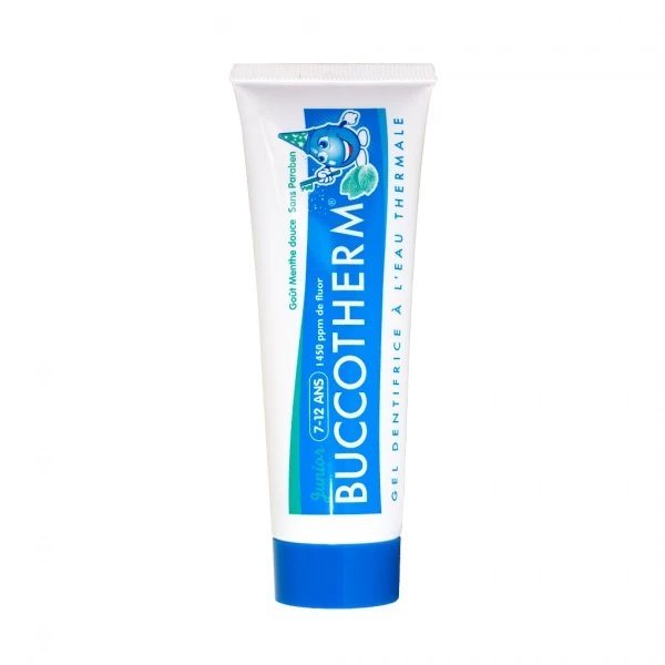 Buccotherm vaikiška dantų pasta mėtų skonio, 50 ml