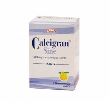 CALCIGRAN Sine 500 mg kramtomosios tabletės N100