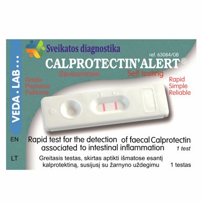 Calprotectin Alert, kalprotektino testas išmatose, 1 vnt