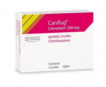 CANIFUG Cremolum 200 mg ovulės N3