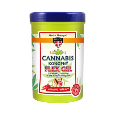 CANNABIS FLEX, šildantis masažinis gelis, 380 ml