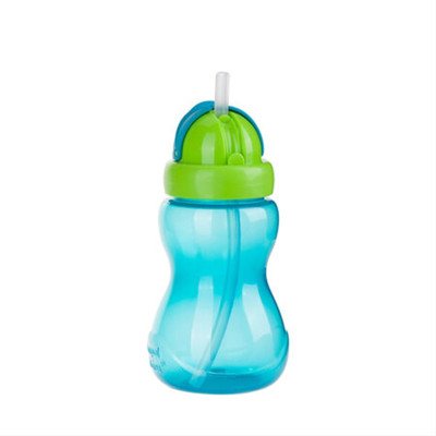 CANPOL BABIES, gertuvė su šiaudeliu, 12 mėn.+, mėlyna, 56/109, 270 ml