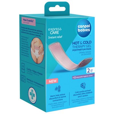 CANPOL BABIES HOT&COLD 78/022, geliniai kompresai po gimdymo, 2 vnt
