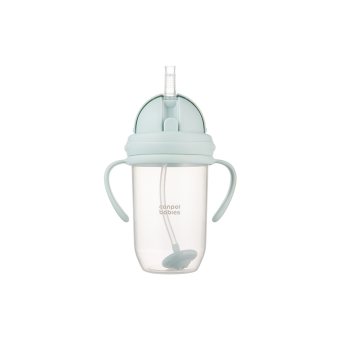 CANPOL BABIES neišsipilanti gertuvė su šiaudeliu, green, 56/623_gre, 1 vnt., 270 ml