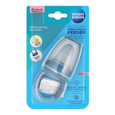 CANPOL BABIES, silikoninis šviežio maisto maitintuvas, 56/010 blue2, 1 vnt