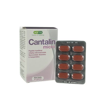 CANTALIN MICRO, 64 tabletės