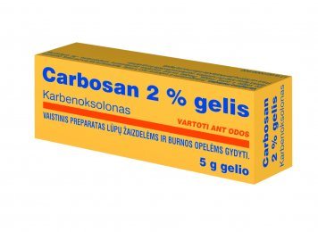 CARBOSAN 20 mg/g gelis, 5 g