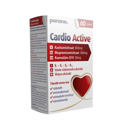 CARDIO ACTIVE PARANE, 60 tablečių