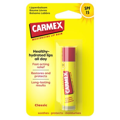 CARMEX lūpų balzamas CLICK STICK, SPF 15, bespalvis, 4.25 g