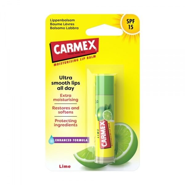 CARMEX lūpų balzamas LIME STICK, SPF15, 4.25 g