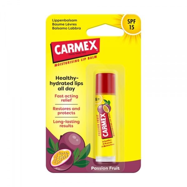 CARMEX lūpų balzamas PASSION FRUIT STICK, SPF15, 4.25 g