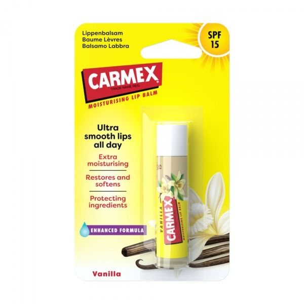 CARMEX lūpų balzamas VANILLA STICK, SPF15, 4.25 g