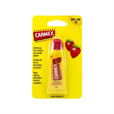 CARMEX TUBE STRAWBERRY, lūpų balzamas, braškių skonio, ., 10 g