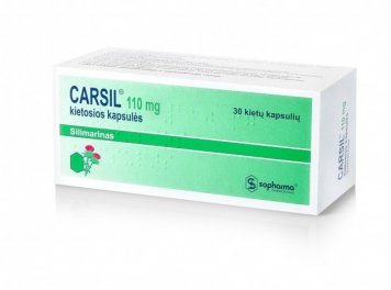 CARSIL 110 mg kietosios kapsulės N30