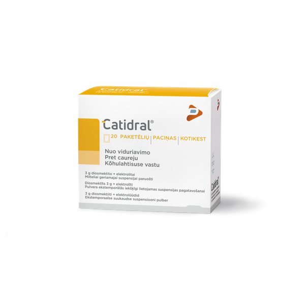 CATIDRAL milteliai geriamajai suspensijai paruošti, 20 pak.