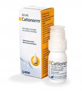CATIONORM akių lašai, emulsija, 10 ml