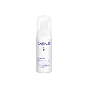 CAUDALIE šveičiamasis veido prausiklis pigmentuotai odai VINOPERFECT MICROPEEL FOAM, 100 ml