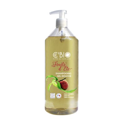 Ce' BIO dušo ir plaukų šampūnas 2in1 persikų ir abrikosų aromato, 1 l