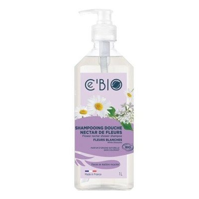 Ce' BIO dušo ir plaukų šampūnas 2in1 su baltųjų gėlių aromato, 1 l