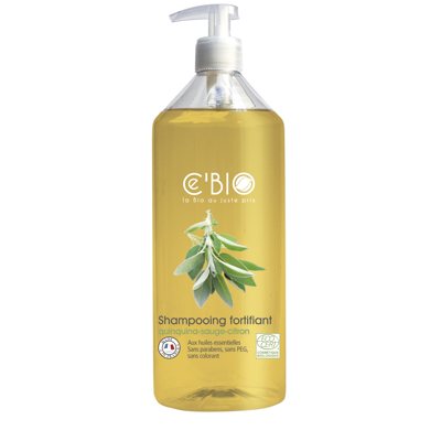 Ce' BIO stiprinamasis šampūnas su chininmedžių, šalavijų ir citrinų ekstraktais, 500 ml