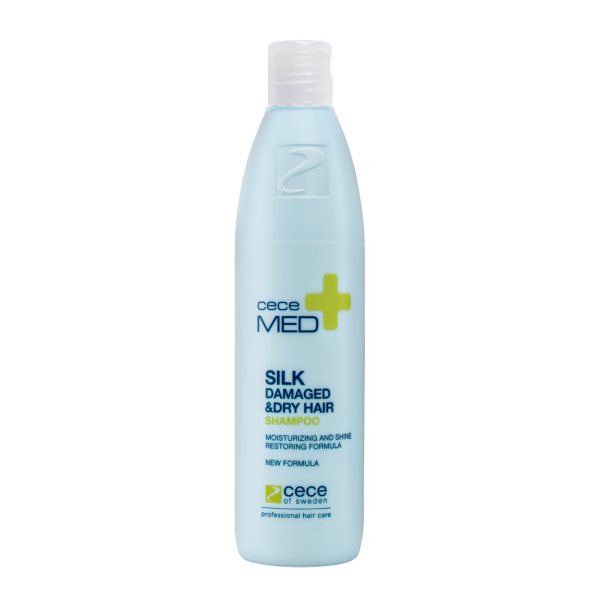 CECE MED šampūnas sausiems, pažeistiems plaukams SILK, 300 ml