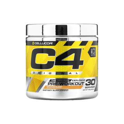 CELLUCOR C4 milteliai energiniam gėrimui prieš treniruotę, apelsinų skonio, 195 g