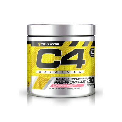 CELLUCOR C4 milteliai energiniam gėrimui prieš treniruotę, braškių skonio, 195 g