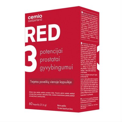 CEMIO RED3, 60 kapsulių