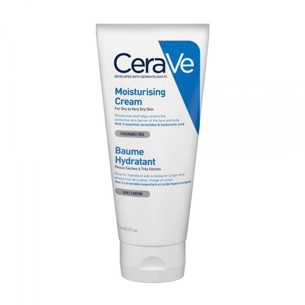 CERAVE drėkinamasis veido ir kūno kremas sausai ir labai sausai odai MOISTURISING, 177 ml