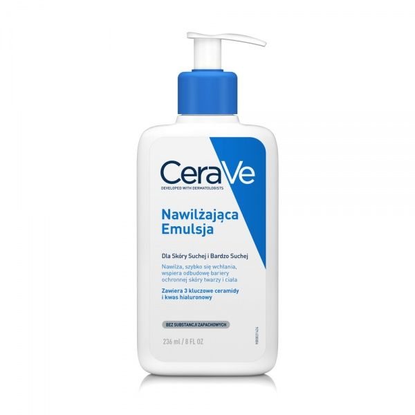 CERAVE drėkinamoji veido ir kūno emulsija sausai ir labai sausai odai, 236 ml