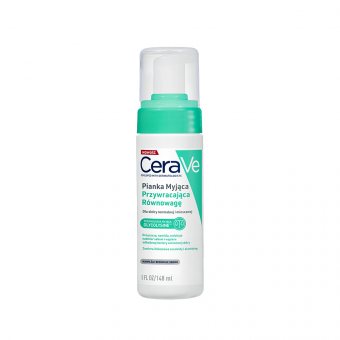 CERAVE odos pusiausvyrą stiprinančios prausiamosios putos, mišriai odai, 148 ml