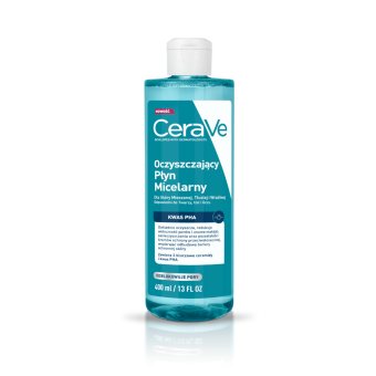 CERAVE valomasis micelinis vanduo mišriai ir riebiai odai, 400 ml