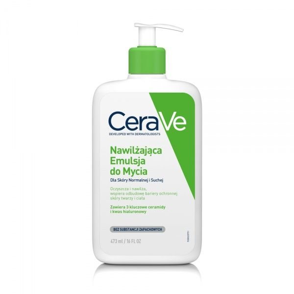 CERAVE veido ir kūno prausiklis normaliai ir sausai odai, 473 ml