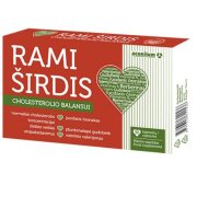Cholesterolio balansui RAMI ŠIRDIS, 30 kaps
