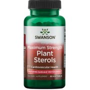 Cholesteroliui augalų steroliai (Fitosteroliai) SWANSON PLANT STEROLS 400mg, 60 kaps.