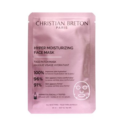 Christian Breton ITIN DRĖKINANČIOS VEIDO KAUKĖS, 3 vnt