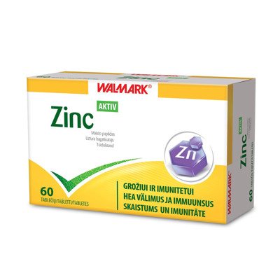 CINKAS AKTIV, 15 mg, 60 tablečių