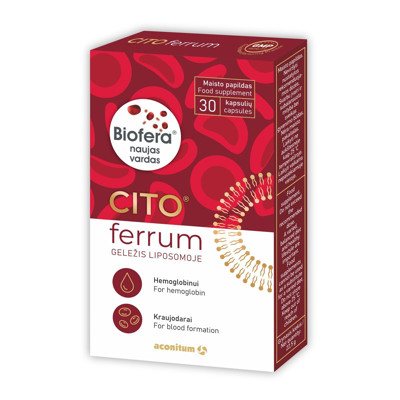 CITO FERRUM, 30 kapsulių