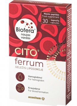 CITO Ferrum kapsulės N30